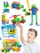 STEM Toys - Educational Building Toys for Kids Ages 4-8 with 163 Pieces, Tools, Design Guide and Toy Storage Box, Gift for Boys & Girls